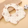 Baberos de Clase A, Gasa de Algodón Puro, Ajustables, Productos para Bebé al por Mayor, Baberos para Niños, Baberos para Bebés
