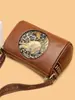 Bolsa Feminina Transfronteiriça, Novo Estilo, Artística, Estilo Nacional, Bolsa Mãe Embossed da Moda, Bolsa de Ombro de Alta Qualidade, Bolsa Transversal Versátil com Temperamento