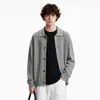 Ropa para Hombre APO Suéter de punto para hombre transfronterizo de modal, tejido texturizado, cárdigan de manga larga con cuello vuelto para hombre