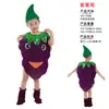 Disfraz de Performance de Frutas para Niños Arándano Melocotón Pitahaya Personaje de Cosplay Mangostán Plátano Uva