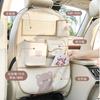 Bolsa de almacenamiento para el respaldo del asiento del coche, bonita bolsa colgante para el coche con forma de oso tulipán y conejo, caja de almacenamiento multifuncional