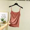 Primavera e Verão Modal Sling Feminino Sem Mangas Roupa Interna Slim-fit Emagrecimento Base Camisa Fina Top Cor Sólida Colete Tamanho Grande