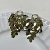 Nova Moda Metal Lantejoulas Folha Borla Brincos Luz Luxo Requintado Moda Longa Orelha Fivela Alto Sentido Orelha Jóias