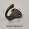 Gancho de ropa negro de estilo europeo, gancho individual para ropa, zapatero, baño, gancho individual para colgar en la pared, gancho para armario, venta al por mayor