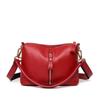 Bolsa de Cuero para Mujer de Comercio Exterior Transfronterizo 2024 Nuevo Bolso de Mano de Moda Piel de Vaca de Capa Superior Bolso de Hombro Sencillo Versátil para Debajo del Brazo