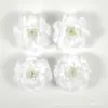 Exquisito juego de 36 flores artificiales blancas de seda, que incluye rosas, hortensias y peonías, para horquillas DIY y accesorios de decoración de bodas