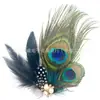 Fabricante Mayorista de Pasadores de Plumas de Pavo Estilo Étnico Transfronterizo Accesorios para el Cabello para Fiestas de Baile y Actuaciones Tocados de Plumas