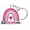 Llavero colgante de goma suave de PVC para el Día de la Madre, superventas transfronterizo, accesorio de llavero de dibujos animados lindos para mochila, en stock