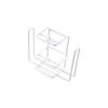 Soporte Creativo de Metal para Cepillo de Dientes Montado en Pared Estante de Pasta de Dientes para Baño Estante de Almacenamiento para Baño No Requiere Taladro