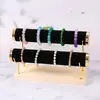 Suporte Exibidor de Pulseiras de Tecido Multicamadas, Suporte Exibidor de Relógios e Pulseiras para Barracas de Rua e Feiras Noturnas, Suporte Exibidor de Scrunchies e Tiaras Venda por Atacado