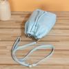 Bolso cubeta dulce lindo de moda simple para mujer, bandolera cruzada para teléfono, mochila mini con cordón, pequeña mochila escolar