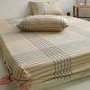 Sábana de algodón grueso de algodón crudo, vieja y gruesa, de una pieza, lavable a máquina, para dormitorio de estudiantes, juego de tres piezas de lino y algodón