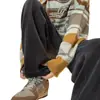 Pantalones casuales lisos de moda estilo Hong Kong, nuevos para otoño e invierno, holgados, versátiles, negros, de pierna ancha, deportivos retro, largos para hombre