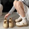 Zapatos de Mujer de Suela Gruesa y Boca Baja Estilo Francés Vintage para Verano 2025, Versátiles Zapatos Mary Jane para Combinar con Faldas