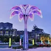 Área de Acampamento ao Ar Livre Área Cênica Estilo Oceano Parque Temático de Praia Luminárias de Rua em Forma de Flor Luminárias LED