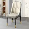 Silla de Comedor, Silla con Respaldo de Lujo Ligero, Silla Simple de Ocio para Balcón, Taburete de Tocador de Gama Alta, Silla de Manicura, Taburete Engrosado para Habitación de Alquiler