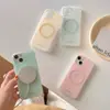 Funda de Teléfono Magnética Simple Estilo Coreano con Salpicaduras de Tinta 13 Promax14Promax para iPhone15/12Pro