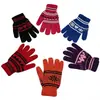 Guantes de cinco dedos cálidos y resistentes al frío para estudiantes, con diseño de jacquard, dibujos animados, múltiples colores, textura tejida y un diseño engrosado, cómodo y versátil, perfectos para usar en otoño e invierno.