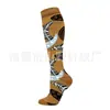 Calcetines de Compresión Amazon, Calcetines Largos hasta la Rodilla, Calcetines Elásticos para Hombres y Mujeres, Deportes de Carrera y Ciclismo, Estampados, Transpirables, Transfronterizos