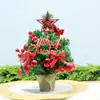 Item Quente Transfronteiriço 55cm Ponta Bala Aderente Flocado Branco Conjunto de Árvore de Natal Decorações de Natal