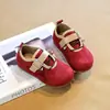 Zapatos de Princesa para Niñas Estilo Primavera y Otoño 2026 Zapatos Casuales Bajos para Bebés Zapatos de Entrenamiento Alemanes Suela Suave Zapatos Individuales Birkenstock Punta Redonda Zapatos de Piel