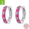 Encanto de plata original Pendientes Simple Love pendientes ins avanzado viento frío joyería de hongo blanco una generación de cabello