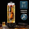 Garrafa de Infusão de Álcool de Vidro com Torneira 5 Jin 10 Jin Selada Jarra de Vinho Espessa Doméstica Garrafa Especial para Infusão de Ginseng