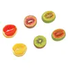 Mini Fruta Media Corte Toronja Kiwi Papaya Pegamento en Crema Pasador Accesorios para el Cabello Hecho a Mano DIY Accesorios de Joyería