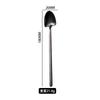 Cuchara creativa de acero inoxidable 304, cuchara de mango largo para remover hielo, cuchara de postre para helado de alto valor de color, cuchara para café