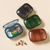 Caja de Medicamentos Mini Portátil, Tamaño Pequeño, Adecuada para Llevar Contigo, Organizador de Medicamentos para la Mañana, el Mediodía y la Noche, Caja de Almacenamiento y Clasificación de Pastillas de 3 Compartimentos, En Stock