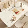 Mantel de Mesa de Comedor Lindo y Divertido de Dibujos Animados, Impermeable, Resistente a Manchas, No Lavable, Protector de Mesa Rectangular de Lujo Ligero 2025
