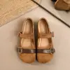 Zapatos Mary Jane retro de gamuza de diseño único para mujer, nuevo estilo francés suave para otoño e invierno 2026, zapatos de tacón bajo para la noche