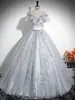 Vestido de Noite para Performance Vocal Feminina, Traje para Performance Solo de Ópera, Cerimônia de Adulto, Reunião Anual, Performance de Piano, Apresentador, Vestido Tutu
