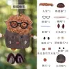 Pingente de Boneca de Casca de Fruta Natural DIY Feito à Mão Sino dos Ventos Curativo Brinquedo Fofo Ornamento