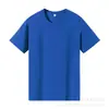 Nuevo Modelo 2025 Camiseta de Manga Corta 180g de Algodón Puro de Xinjiang para Mujer, Cuello Redondo, Corte Holgado, Color Sólido, Casual de Verano, Hombro Normal, Manga Media para Hombre