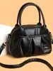 Bolso de hombro de moda para mujer 2026, bolso tote simple y versátil, bolso cruzado ligero de color sólido multicapa para mujer