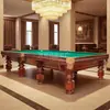 Billar Estilo Ruso Estándar Comercial de Mármol Mesa de Competición Mesa de Billar Estilo Americano Bola 8 Negra Uso en Interiores Hogar Fábrica Venta al por Mayor