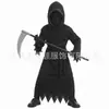 Halloween Horror Olho Vermelho Morte Fantasia Foice Fantasma Mensageiro Sombrio Fantasma Peça Fantasia de Halloween Crianças
