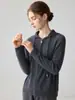 Nuevo suéter de punto con capucha y cremallera, manga raglán, estilo casual holgado, 100% cachemira pura, para mujer, otoño e invierno