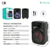 Bt-8110 Pedido de Exportación Transfronteriza de Comercio Exterior Altavoz Bluetooth de 8 pulgadas con Conexión por Cable, Altavoz Colorido para Exteriores en Stock