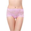 Encaje para mujer de talle medio sin costuras ultradelgado levanta glúteos talla extra gordo mm200 kg caliente hueco sexy triángulo malla