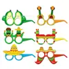 Mj033 Gafas Máscara Fiesta Cactus Mexicano 12 Piezas en una Bolsa Gafas Máscara Fiesta Festiva