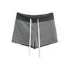Shorts Deportivos Retro Rayados Estilo Americano para Mujer 205 Verano Cintura Alta Cintura Ancha Adelgazantes Estilo Relajado Pantalones de Sudoración para Cadera