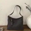 Bolsa de Ombro Retrô Simples Estilo Coreano para Mulheres 2025 Nova Bolsa Tote de Grande Capacidade Nicho Bolsa Transversal Casual para o Dia a Dia