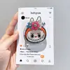 Popular Shaker Dibujo Animado Labubu Adecuado para Soporte Magnético Magsafe Funda de Airbag para Teléfono Móvil Adsorción Fuerte de Escritorio