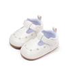 Sapatos Novos para Bebê e Criança Pequena de 0,1 Anos Primavera e Outono Sapatos Antiderrapantes para Crianças Pequenas Estilo Retro com Flores Pequenas Tendência Sapatos Casuais Bmb4001