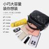 Bolso Negro de Piel Genuina para Mujer 2026 Nueva Moda Acolchado Gran Capacidad Bolso de Mano para Mujer Piel de Vaca de Primera Capa Bolso Cruzado