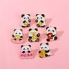 Broche original de panda lúcido con sobre rojo y personaje de loto, insignia de animal, decoración para bolsos y ropa infantil.