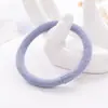 Banda de goma elástica alta simple gruesa de flocado grande básica coreana anillo para el pelo cuerda de malla de nailon con cuentas