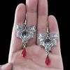 Pendientes Colgantes de Aleación Estilo Punk Transfronterizos Nuevos Pendientes Colgantes de Murciélago Oscuro Retro Regalo de Halloween